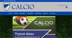 Desktop Screenshot of calciosoccer.com